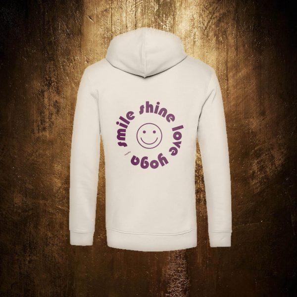 Hoodie – smile shine love yoga