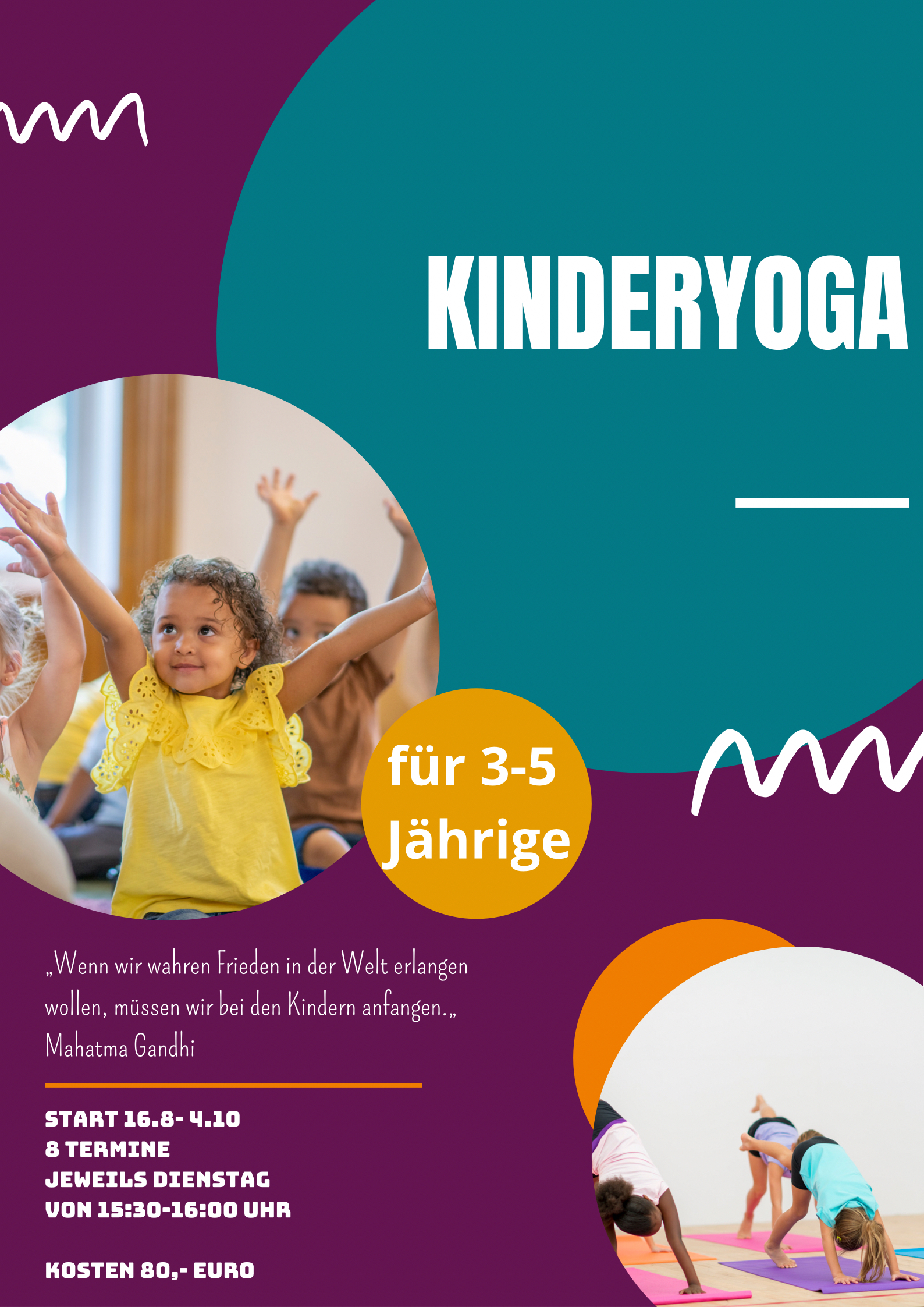 KidsYoga für unsere 3-5 Jährigen