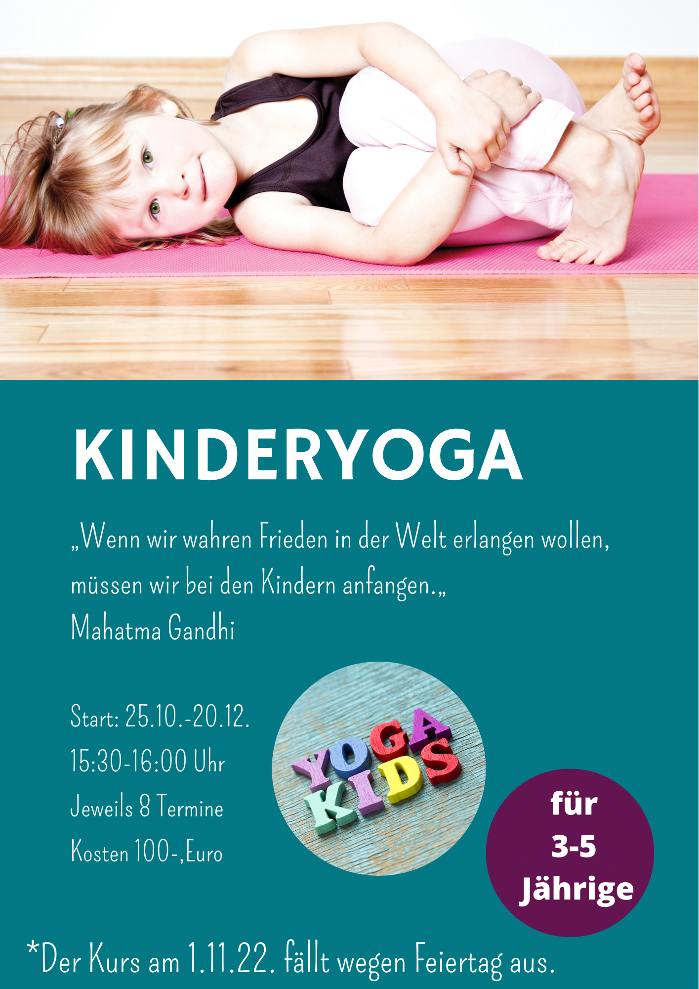 Kids Yoga für unsere 3-5 Jährigen in Köln Sülz