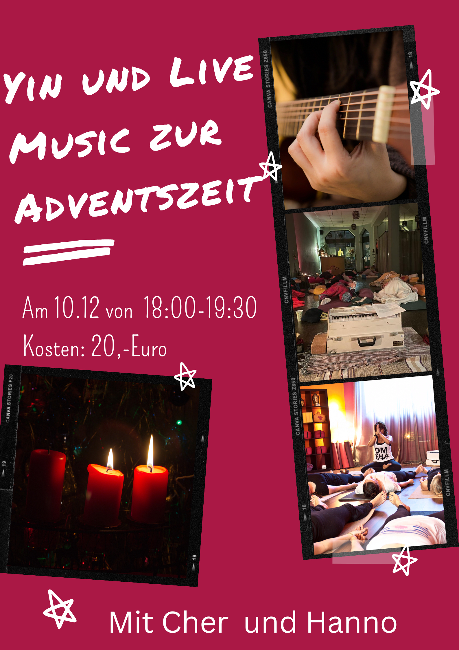 Vor-Adventsspecial: Yin und Live Musik an der Gitarre in Köln Sülz