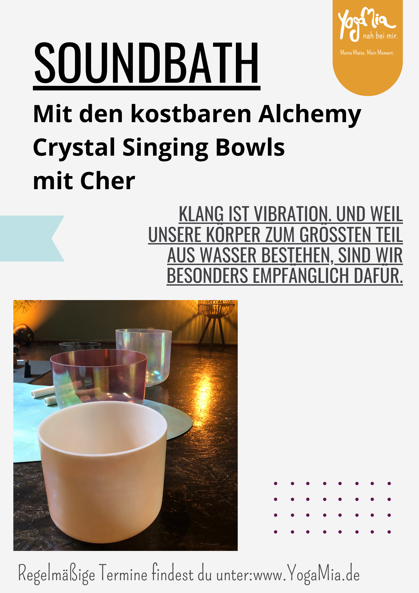 Klangbad Tiefenentspannung mit den Alchemy Crystal Singing Bowls