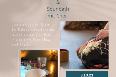 YinYoga, Kakaozeremonie & Sounbath mit Cher am 3.10.