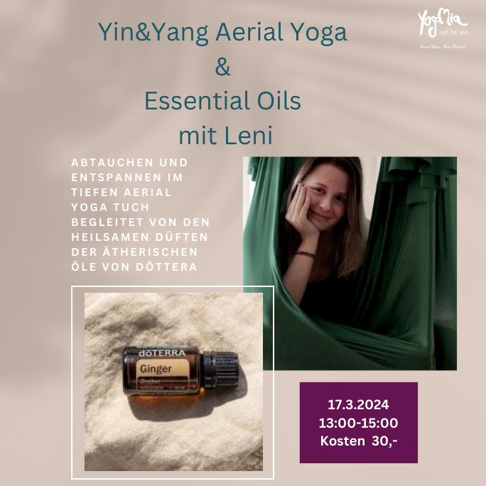 Yin&Yang Aerial Yoga & Essential Oils mit Leni