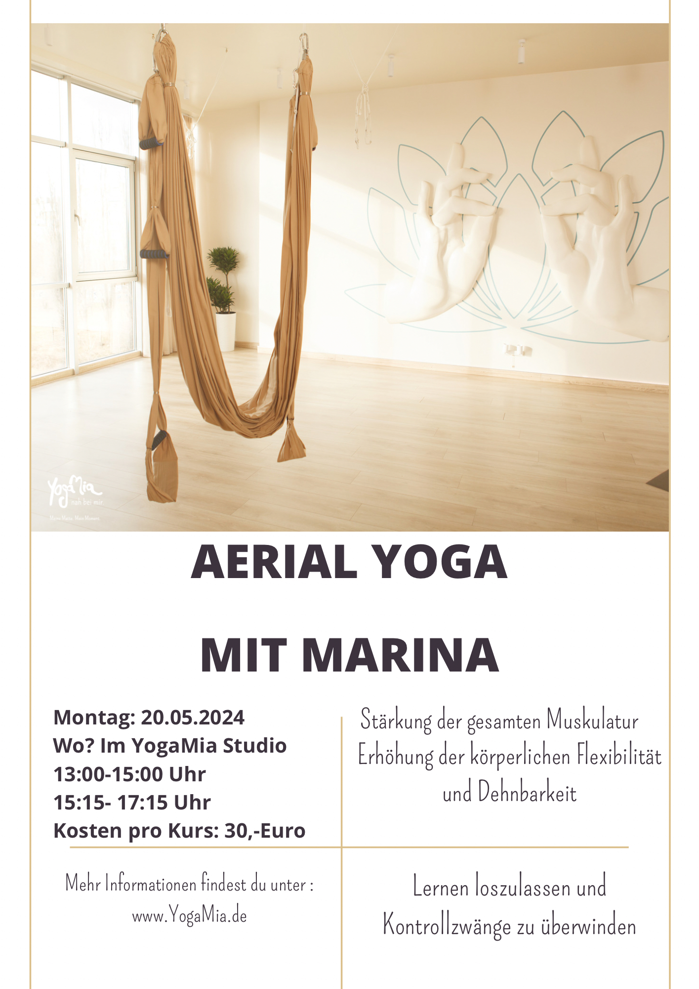 Aerial Yoga mit Marina