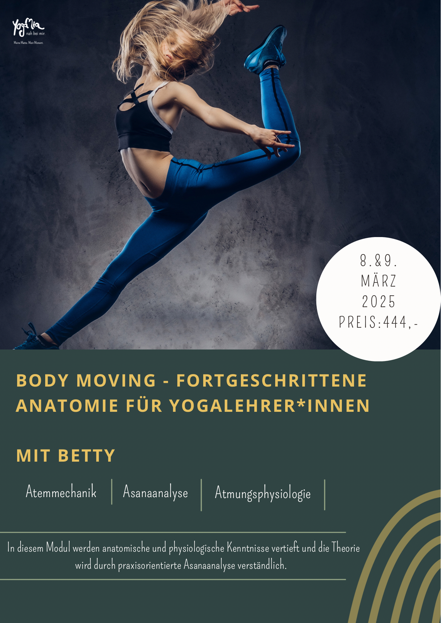 Body Moving - Fortgeschrittene Anatomie für Yogalehrer*innen mit Betty
