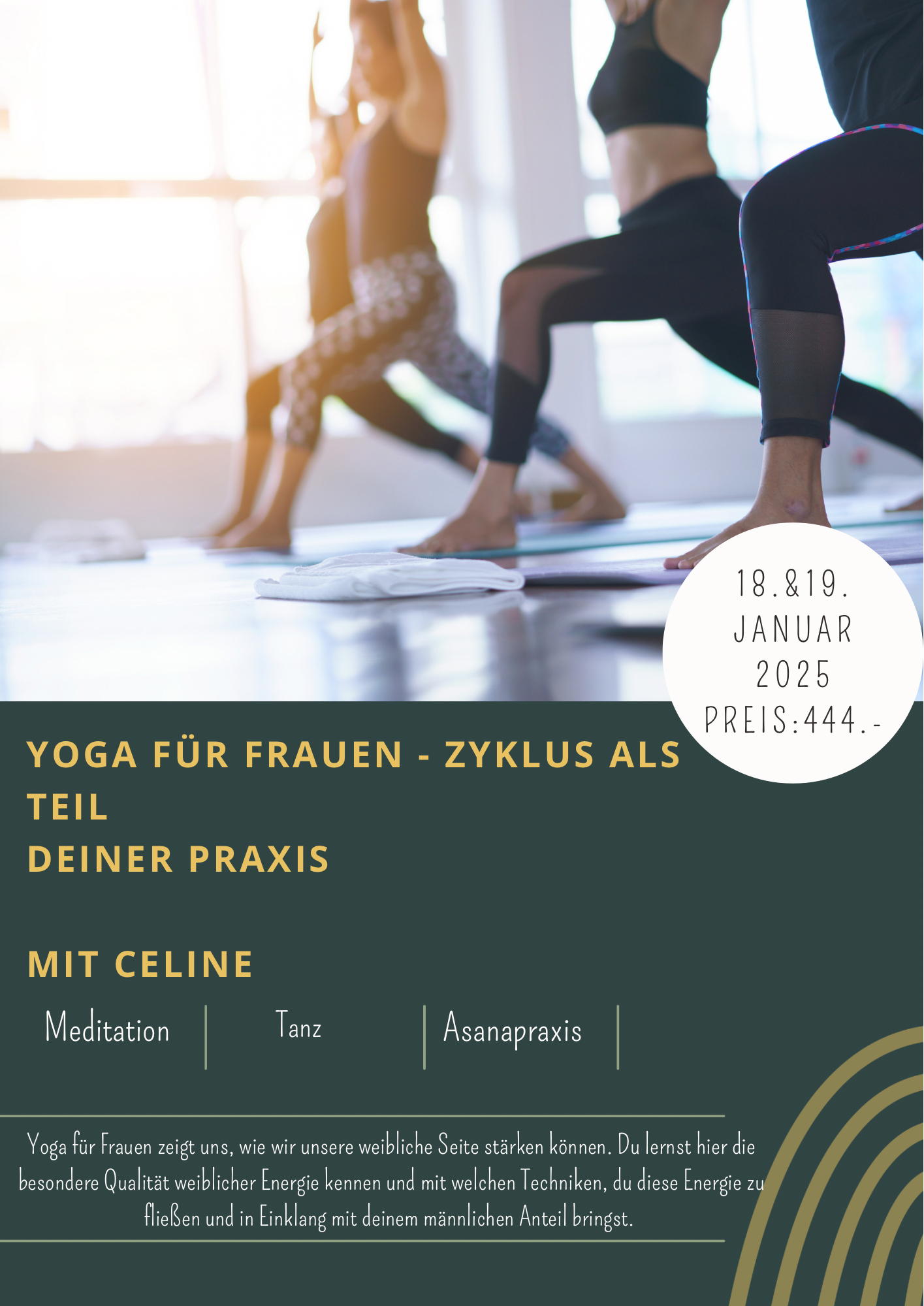 Yoga für Frauen - Zyklus als Teil deiner Praxis mit Celine