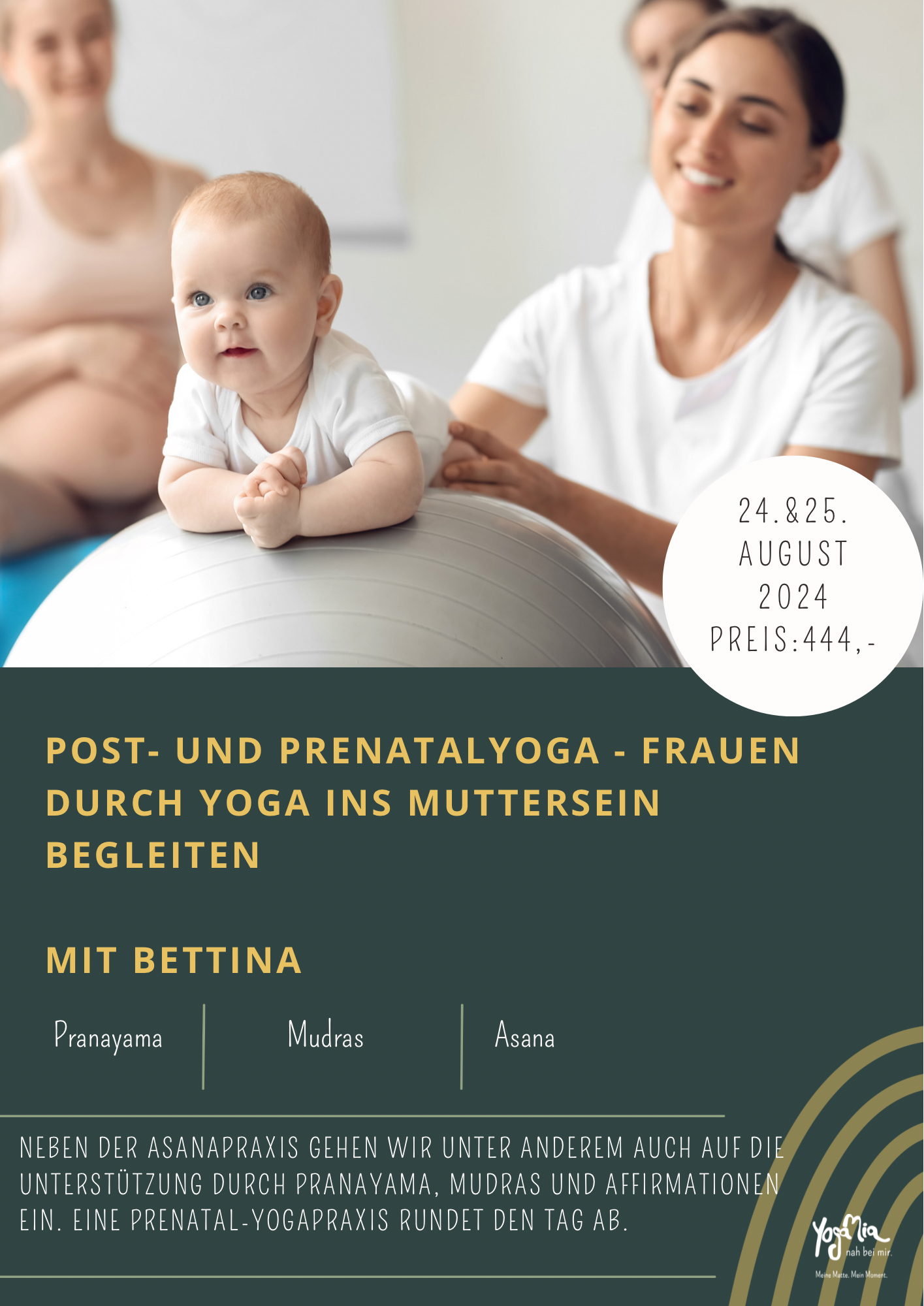 Post- und Prenatalyoga - Frauen durch Yoga ins Muttersein begleiten mit Bettina