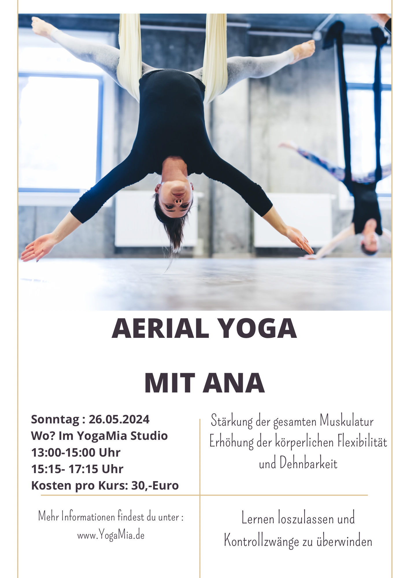 Aerial Yoga mit Ana