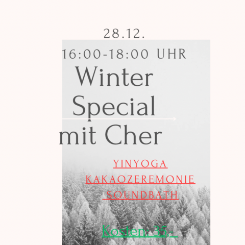 Winterspecial: YinYoga, Kakao, Soundzeremonie