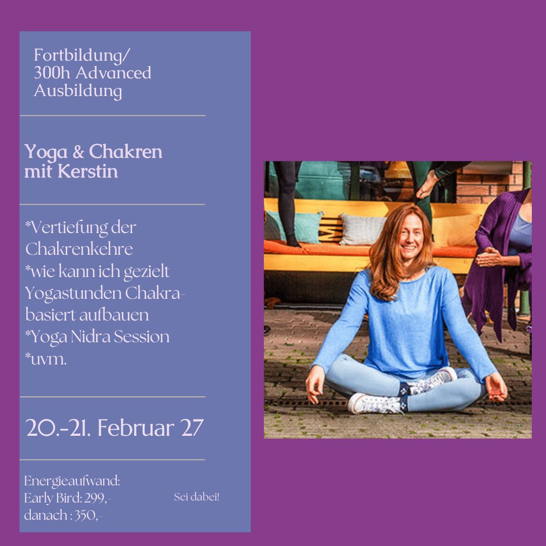 YOGA & CHAKREN YOGALEHRER AUSBILDUNG IN KÖLN MIT KERSTIN